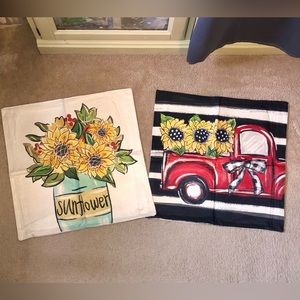 Sunflower Pillow Covers